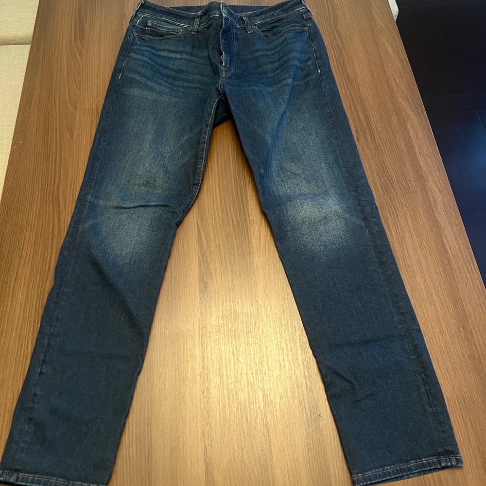 Express Slim Jeans 34x32 – Medium Wash Supersoft Denim